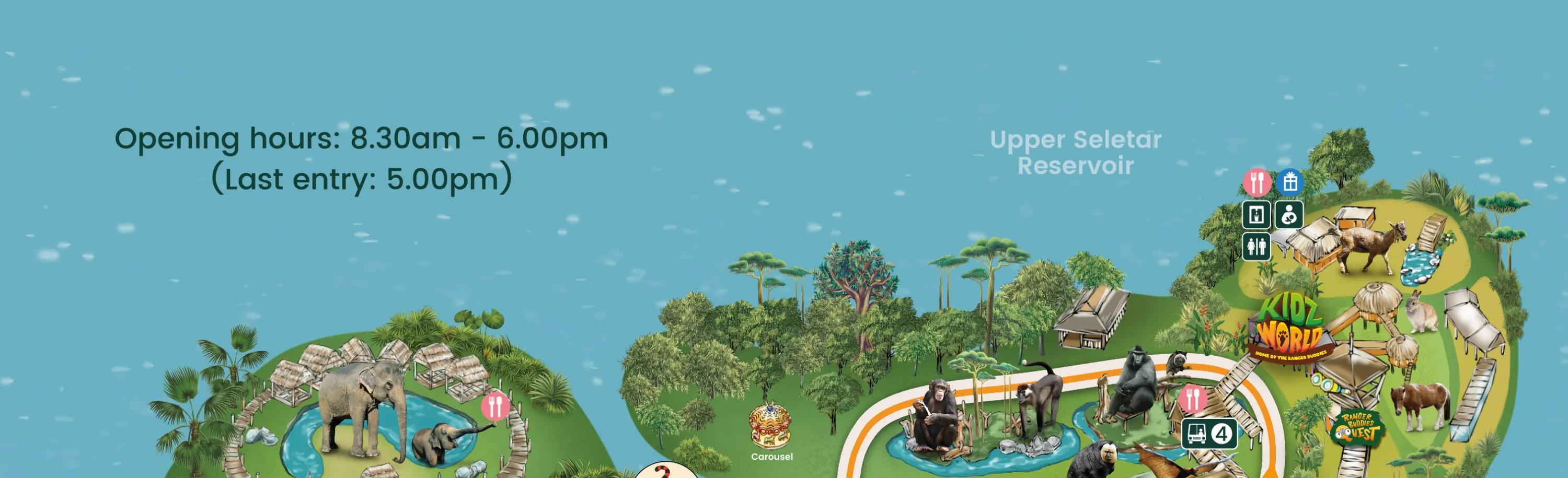 Singapore Zoo Ticket With Tram Ride